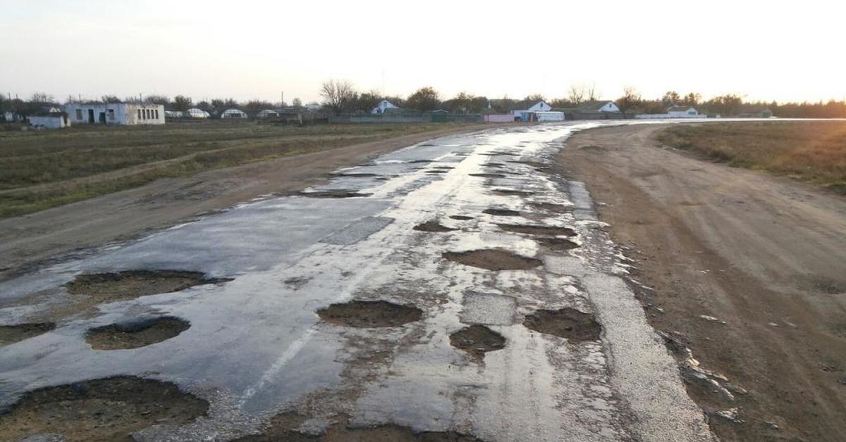 Худшие состояния дорог в Казахстане в ЗКО, Актюбинской и Атырауской областях